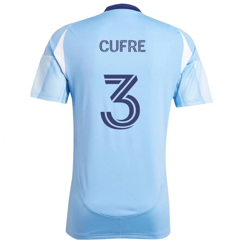 Danxen Kinder Braian Cufré #3 Hellblau Heimtrikot Trikot 2025/26 T-Shirt