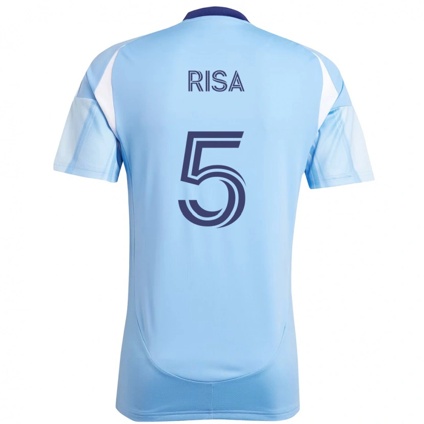 Danxen Kinder Birk Risa #5 Hellblau Heimtrikot Trikot 2025/26 T-Shirt