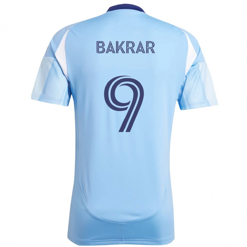 Danxen Kinder Monsef Bakrar #9 Hellblau Heimtrikot Trikot 2025/26 T-Shirt