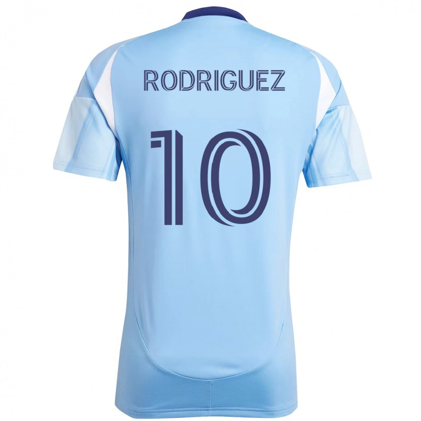Danxen Kinder Santiago Rodríguez #10 Hellblau Heimtrikot Trikot 2025/26 T-Shirt