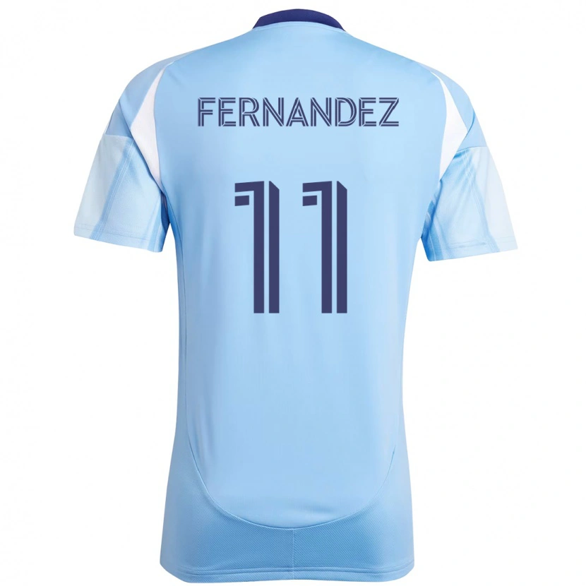 Danxen Kinder Julián Fernández #11 Hellblau Heimtrikot Trikot 2025/26 T-Shirt