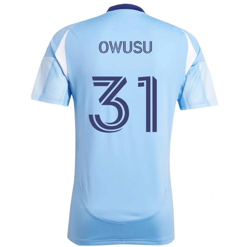 Danxen Kinder Samuel Owusu #31 Hellblau Heimtrikot Trikot 2025/26 T-Shirt