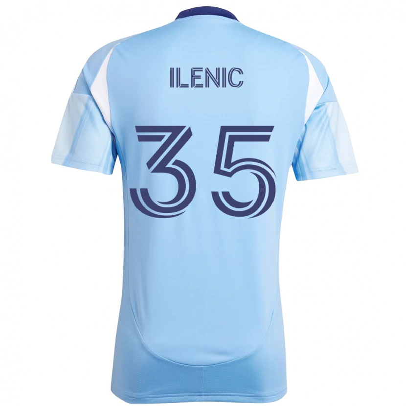 Danxen Kinder Mitja Ilenič #35 Hellblau Heimtrikot Trikot 2025/26 T-Shirt
