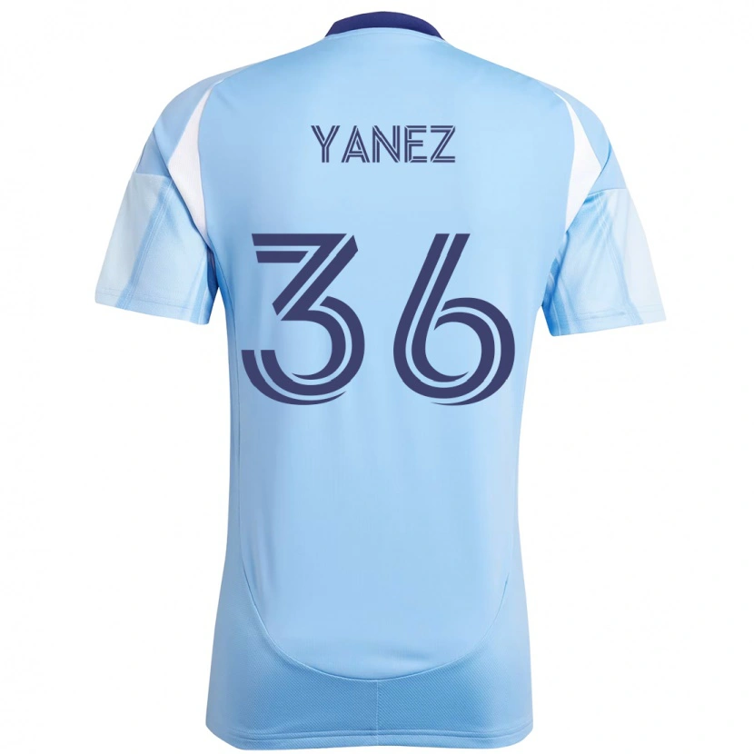 Danxen Kinder Zidane Yañez #36 Hellblau Heimtrikot Trikot 2025/26 T-Shirt