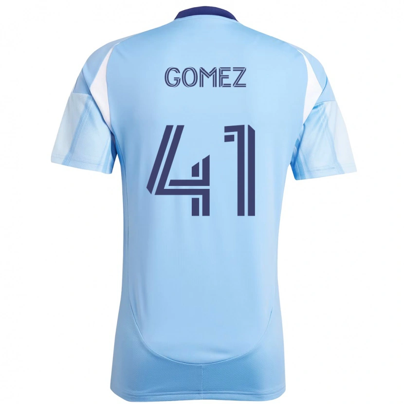 Danxen Kinder Julián Gómez #41 Hellblau Heimtrikot Trikot 2025/26 T-Shirt