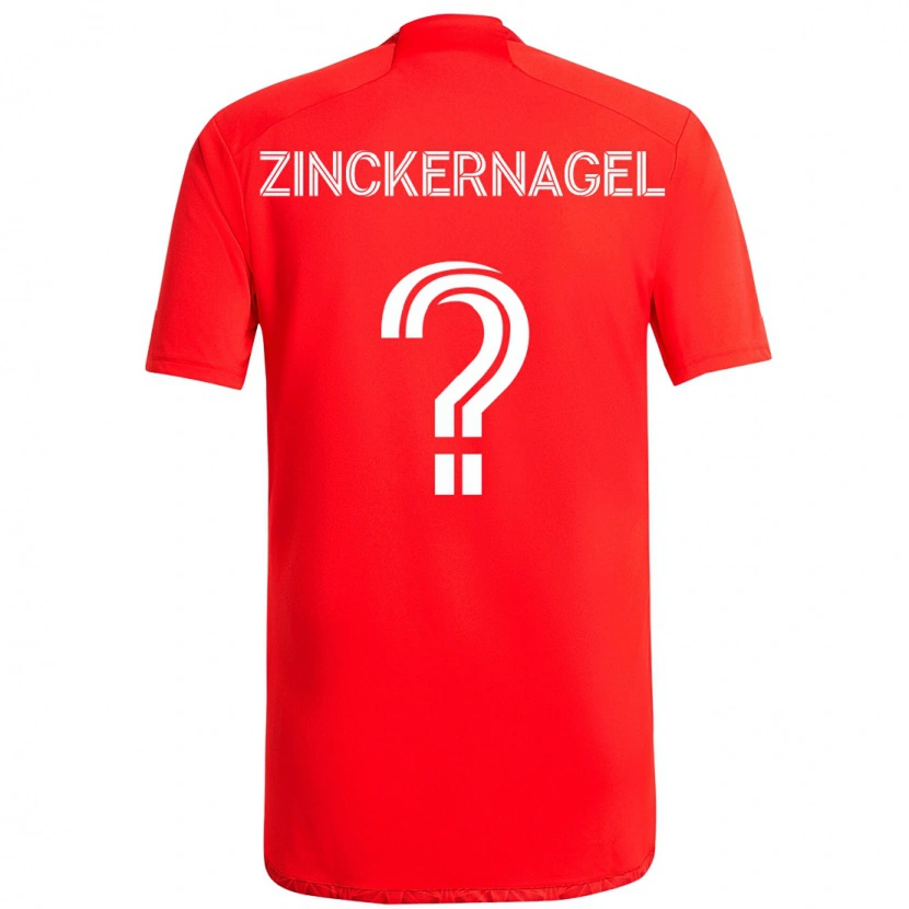 Danxen Kinder Philip Zinckernagel #0 Rot Weiß Heimtrikot Trikot 2025/26 T-Shirt