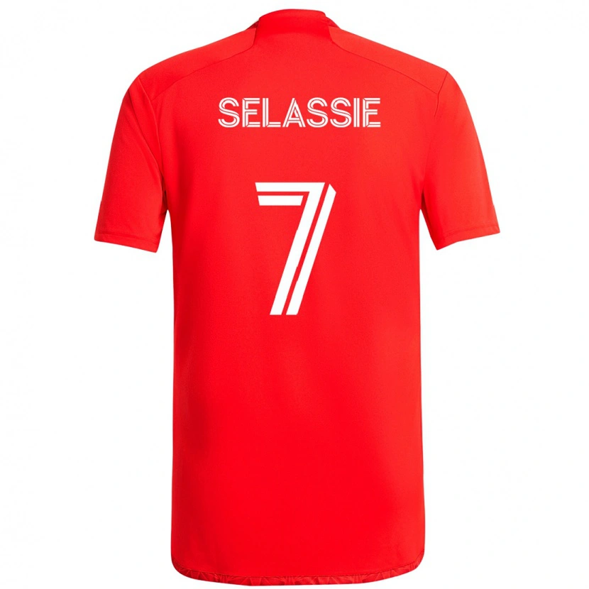 Danxen Kinder Maren Haile-Selassie #7 Rot Weiß Heimtrikot Trikot 2025/26 T-Shirt