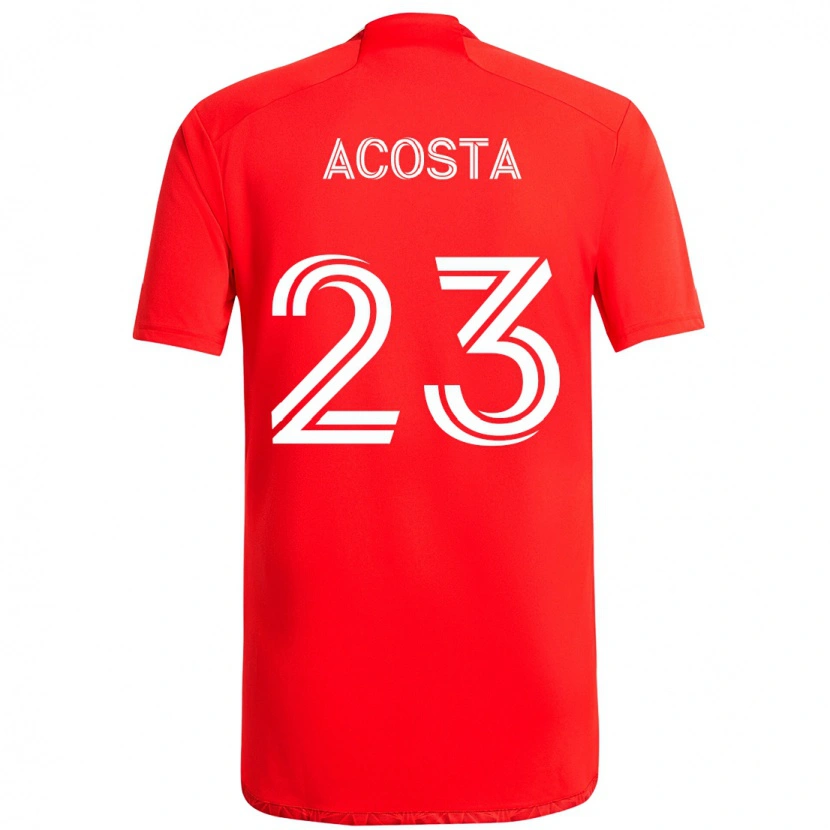 Danxen Kinder Kellyn Acosta #23 Rot Weiß Heimtrikot Trikot 2025/26 T-Shirt