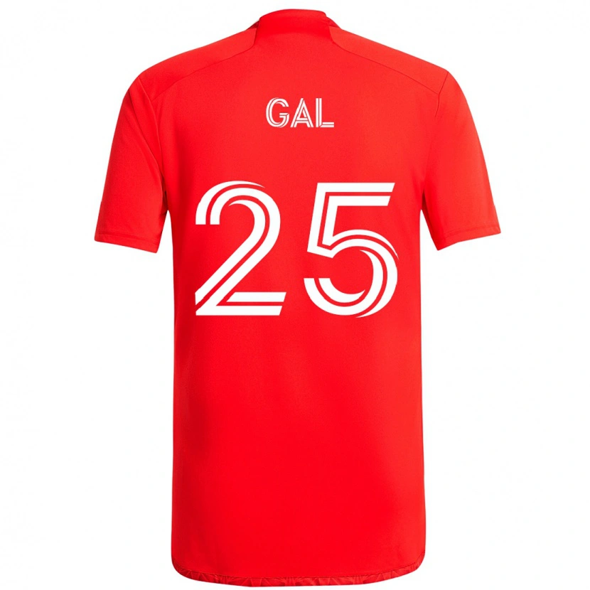 Danxen Kinder Jeff Gal #25 Rot Weiß Heimtrikot Trikot 2025/26 T-Shirt