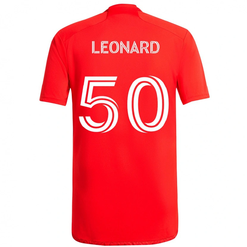Danxen Kinder Eric Leonard #50 Rot Weiß Heimtrikot Trikot 2025/26 T-Shirt