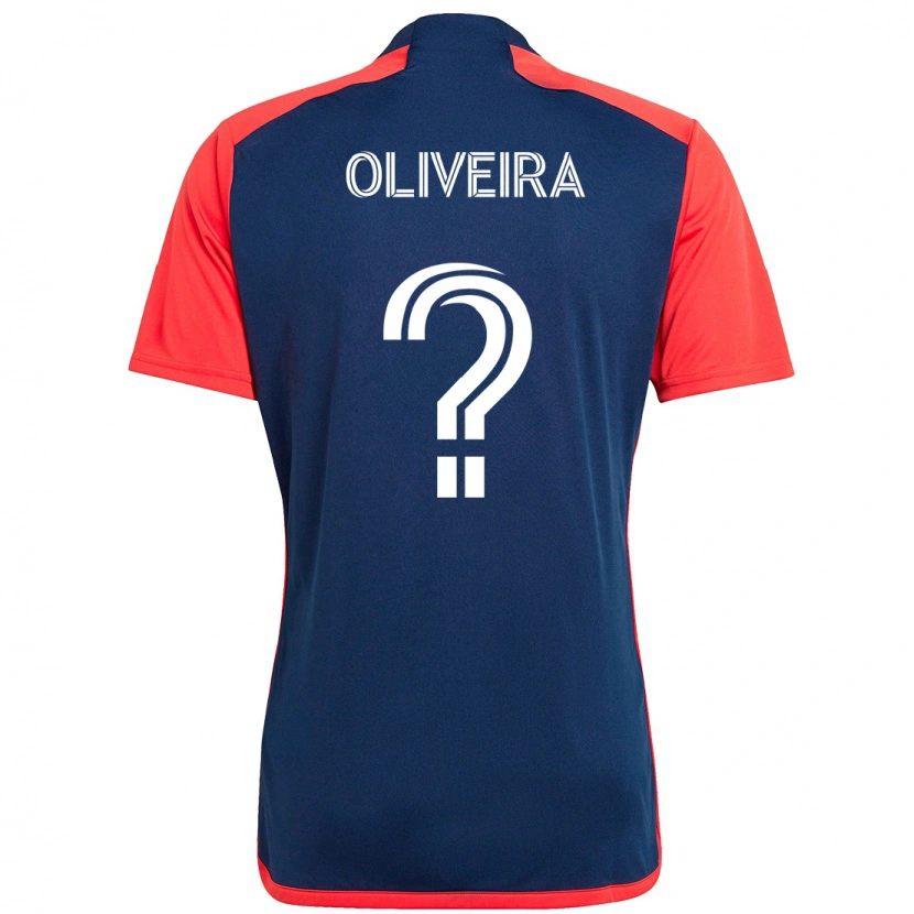 Danxen Kinder Cristiano Oliveira #0 Blau Rot Heimtrikot Trikot 2025/26 T-Shirt