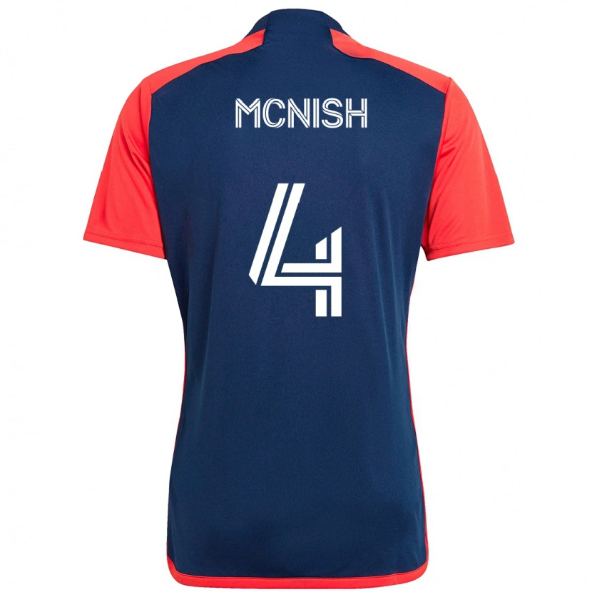 Danxen Kinder Sheridan Mcnish #4 Blau Rot Heimtrikot Trikot 2025/26 T-Shirt
