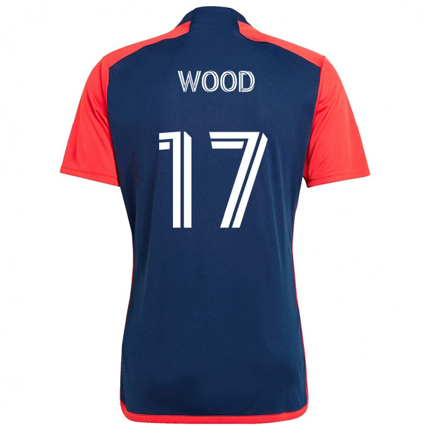 Danxen Kinder Bobby Wood #17 Blau Rot Heimtrikot Trikot 2025/26 T-Shirt