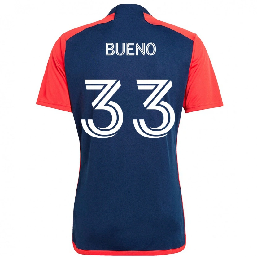 Danxen Kinder Brandonn Bueno #33 Blau Rot Heimtrikot Trikot 2025/26 T-Shirt