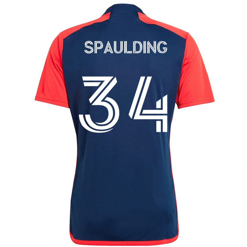 Danxen Kinder Ryan Spaulding #34 Blau Rot Heimtrikot Trikot 2025/26 T-Shirt