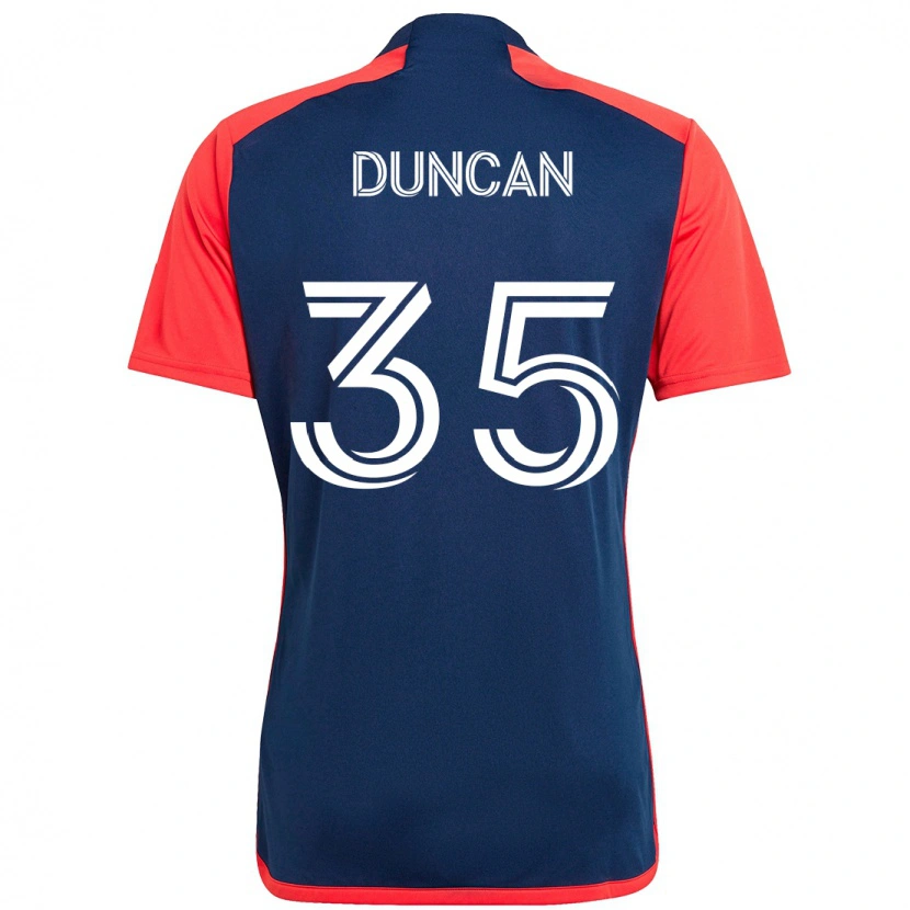 Danxen Kinder Nakye Greenidge-Duncan #35 Blau Rot Heimtrikot Trikot 2025/26 T-Shirt