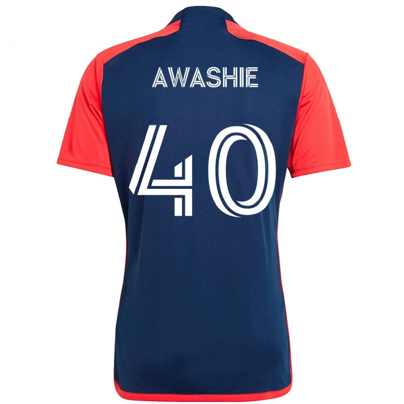 Danxen Kinder Ben Awashie #40 Blau Rot Heimtrikot Trikot 2025/26 T-Shirt