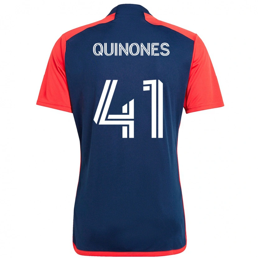 Danxen Kinder Colby Quiñónes #41 Blau Rot Heimtrikot Trikot 2025/26 T-Shirt