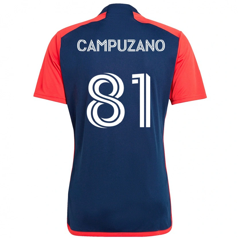 Danxen Kinder Nico Campuzano #81 Blau Rot Heimtrikot Trikot 2025/26 T-Shirt