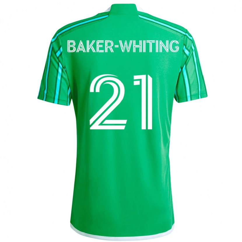 Danxen Kinder Reed Baker-Whiting #21 Grün Weiß Heimtrikot Trikot 2025/26 T-Shirt