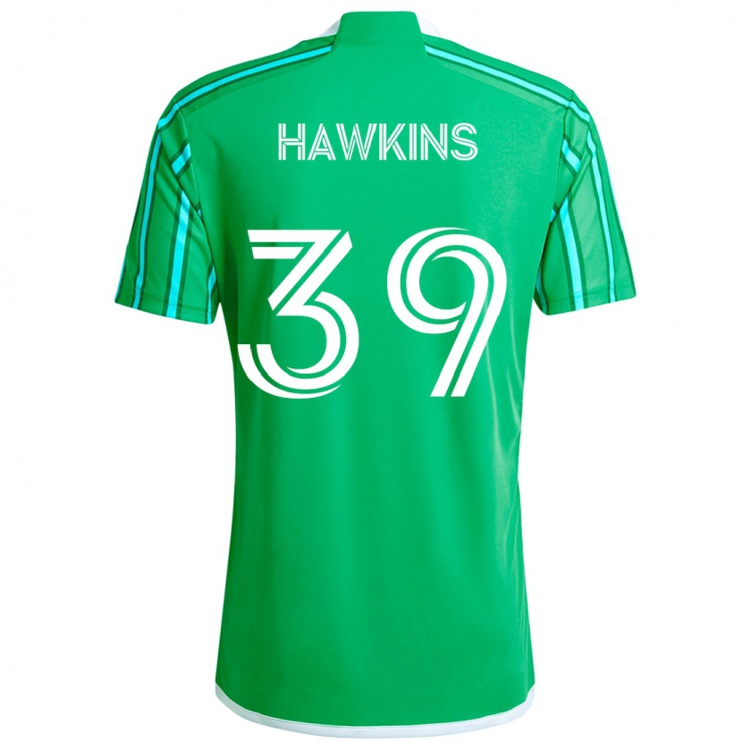 Danxen Kinder Stuart Hawkins #39 Grün Weiß Heimtrikot Trikot 2025/26 T-Shirt