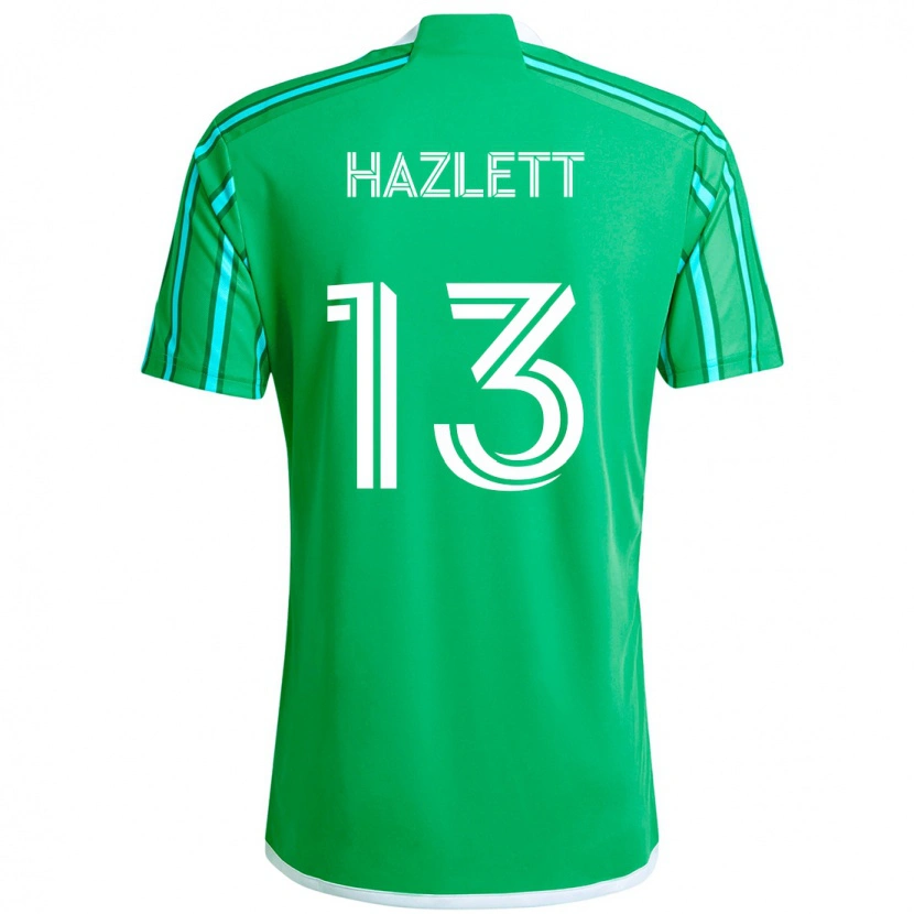 Danxen Kinder Kimberly Hazlett #13 Grün Weiß Heimtrikot Trikot 2025/26 T-Shirt