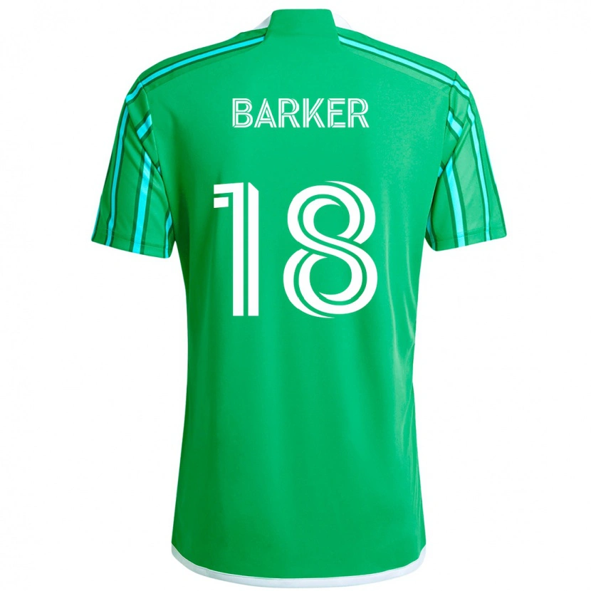 Danxen Kinder Alicia Barker #18 Grün Weiß Heimtrikot Trikot 2025/26 T-Shirt