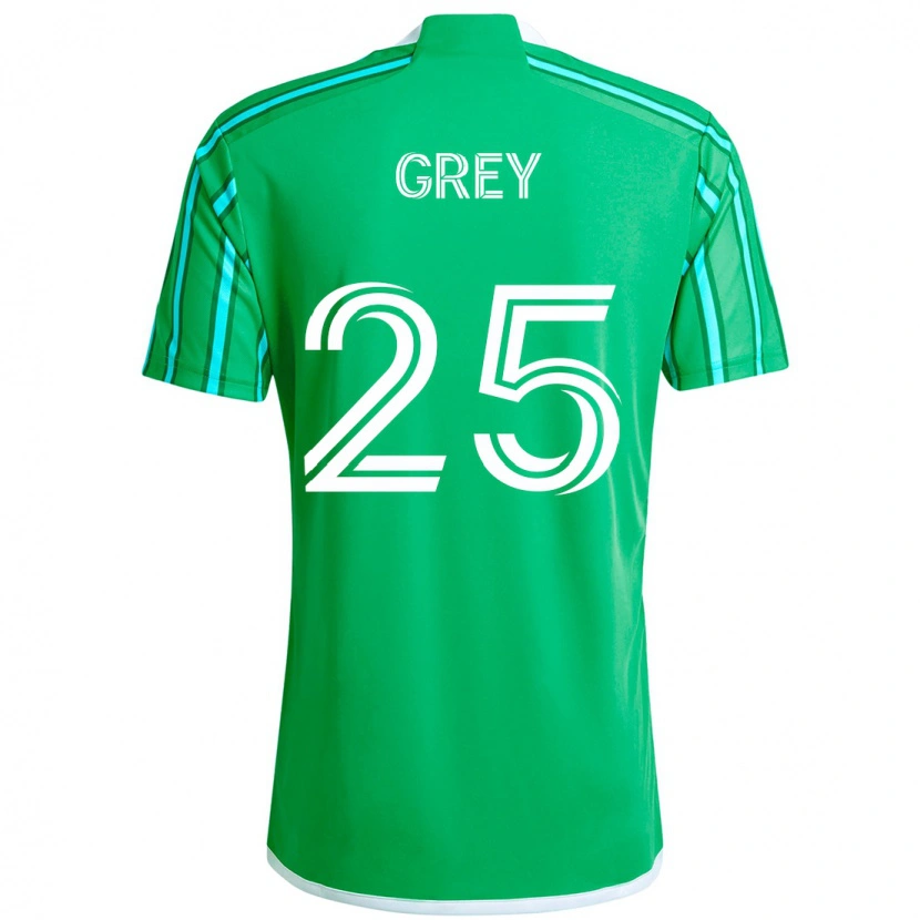 Danxen Kinder Mireya Grey #25 Grün Weiß Heimtrikot Trikot 2025/26 T-Shirt