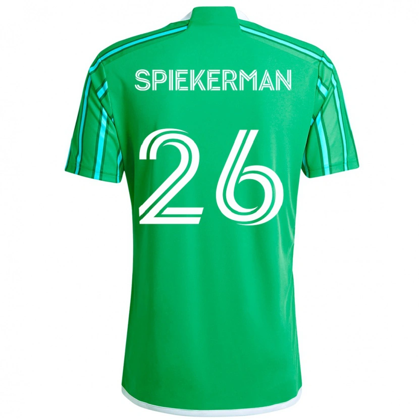 Danxen Kinder Stephanie Spiekerman #26 Grün Weiß Heimtrikot Trikot 2025/26 T-Shirt