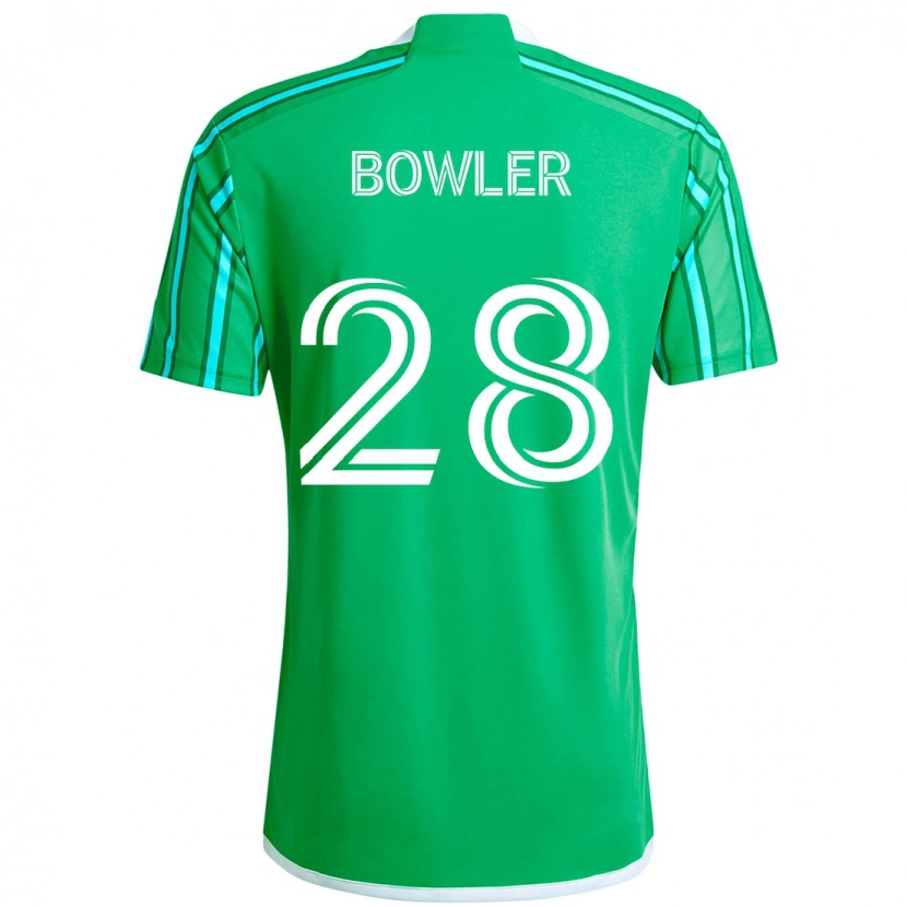 Danxen Kinder Rachel Bowler #28 Grün Weiß Heimtrikot Trikot 2025/26 T-Shirt