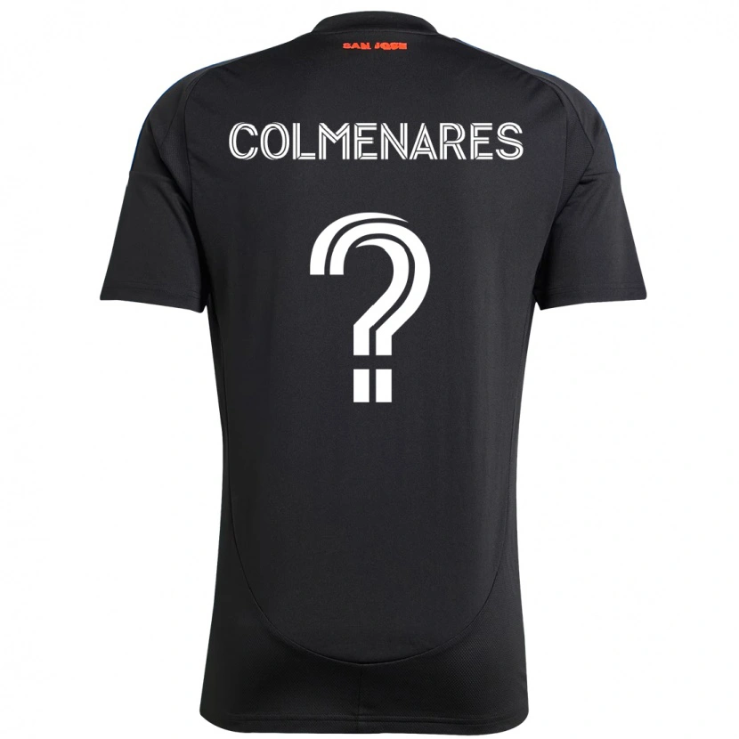 Danxen Kinder Mateo Colmenares #0 Schwarz Dunkelblau Heimtrikot Trikot 2025/26 T-Shirt