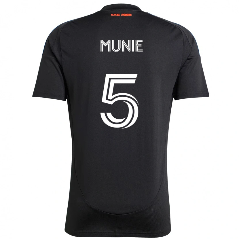 Danxen Kinder Daniel Munie #5 Schwarz Dunkelblau Heimtrikot Trikot 2025/26 T-Shirt