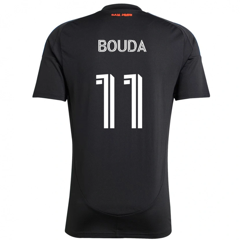 Danxen Kinder Ousseni Bouda #11 Schwarz Dunkelblau Heimtrikot Trikot 2025/26 T-Shirt