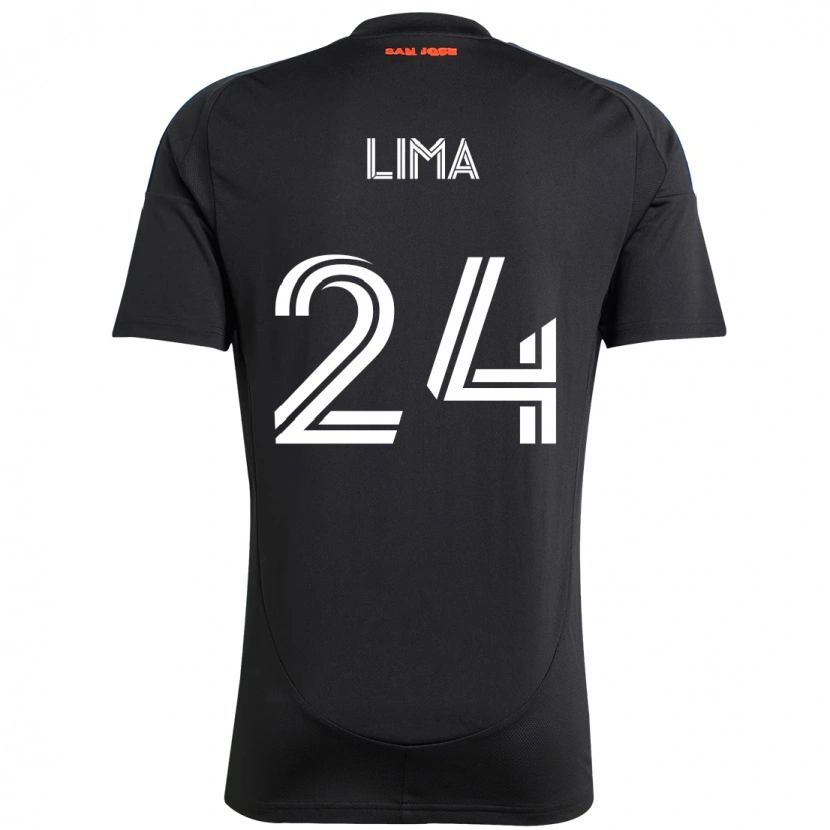 Danxen Kinder Nick Lima #24 Schwarz Dunkelblau Heimtrikot Trikot 2025/26 T-Shirt
