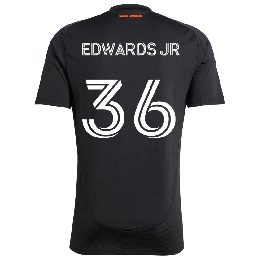 Danxen Kinder Earl Edwards Jr. #36 Schwarz Dunkelblau Heimtrikot Trikot 2025/26 T-Shirt