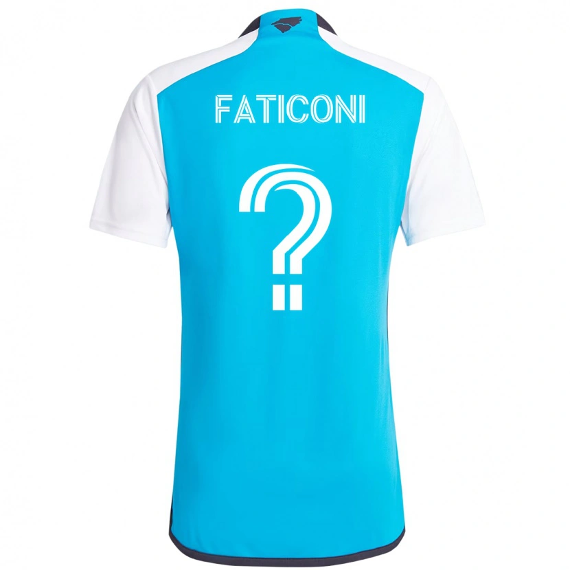 Danxen Kinder Trey Faticoni #0 Himmelblau Weiß Heimtrikot Trikot 2025/26 T-Shirt