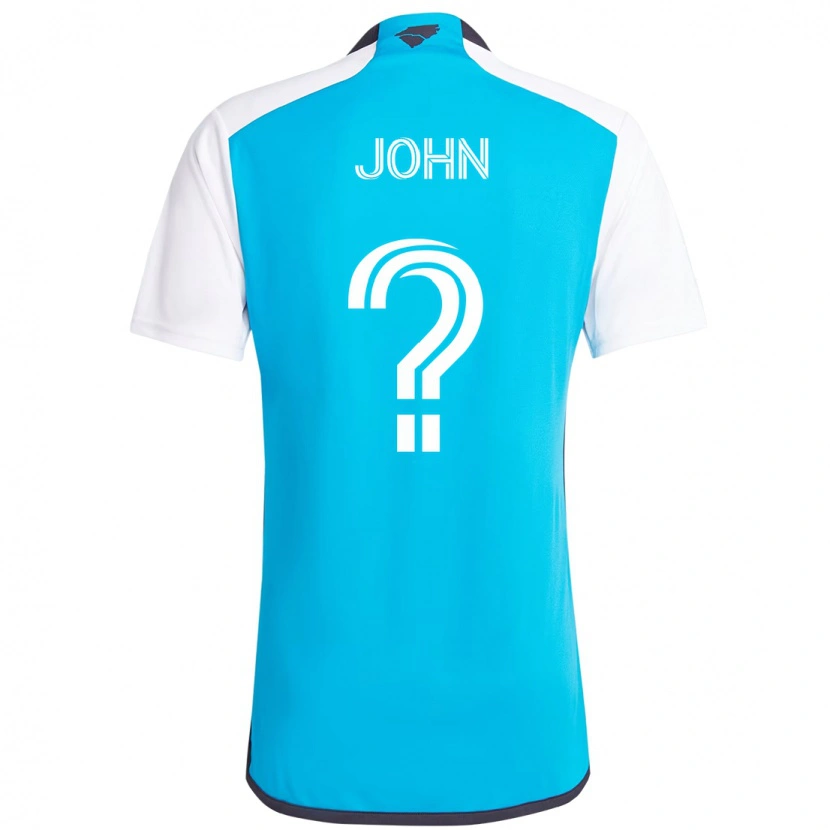 Danxen Kinder Aron John #0 Himmelblau Weiß Heimtrikot Trikot 2025/26 T-Shirt