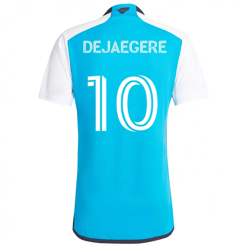 Danxen Kinder Brecht Dejaegere #10 Himmelblau Weiß Heimtrikot Trikot 2025/26 T-Shirt