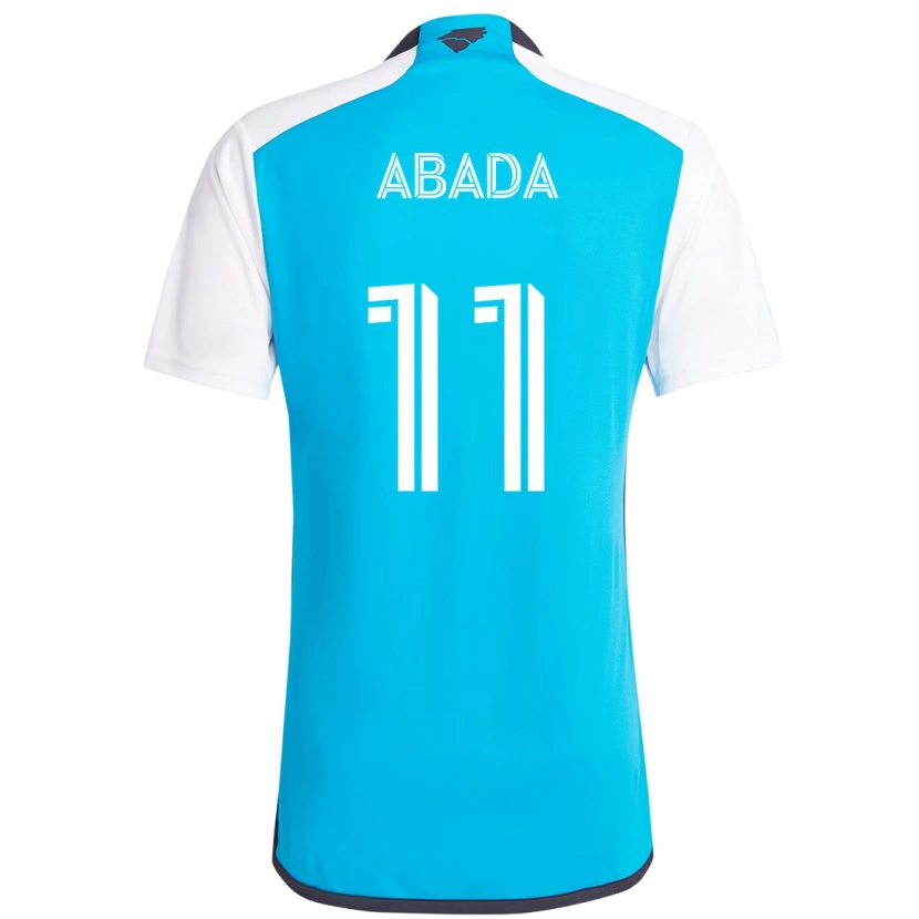 Danxen Kinder Liel Abada #11 Himmelblau Weiß Heimtrikot Trikot 2025/26 T-Shirt