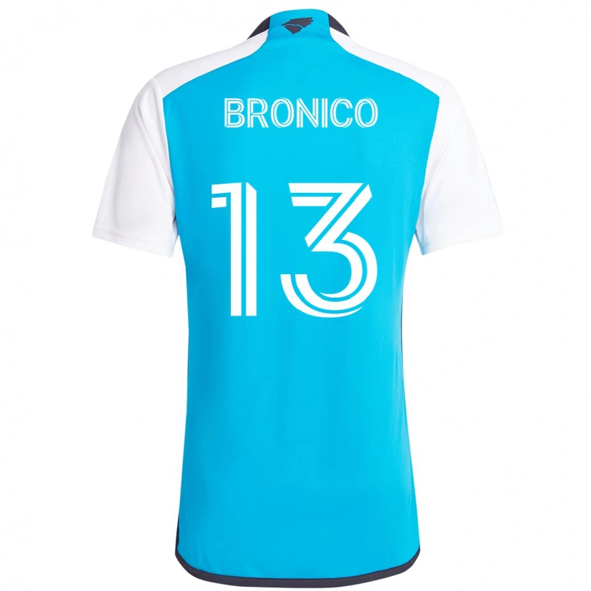 Danxen Kinder Brandt Bronico #13 Himmelblau Weiß Heimtrikot Trikot 2025/26 T-Shirt