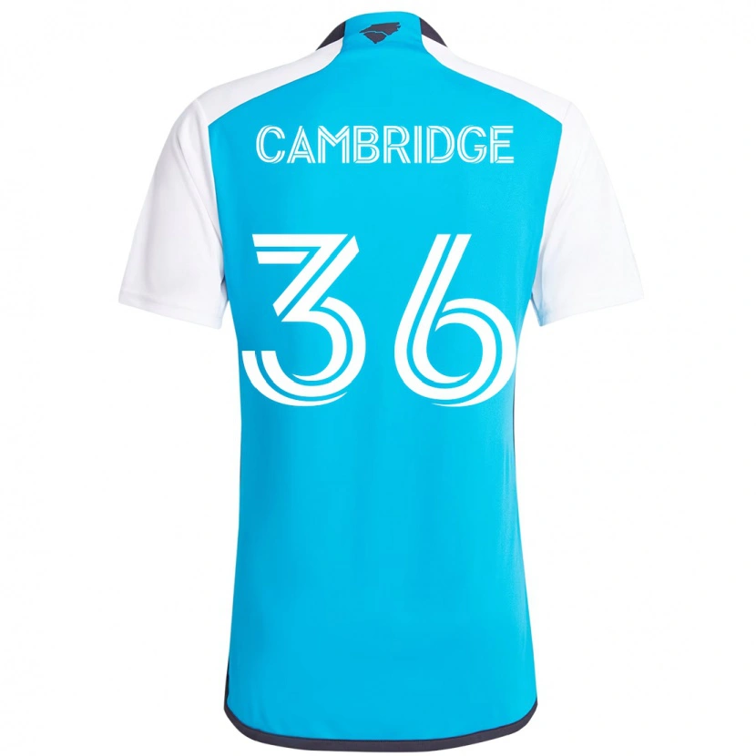 Danxen Kinder Brandon Cambridge #36 Himmelblau Weiß Heimtrikot Trikot 2025/26 T-Shirt