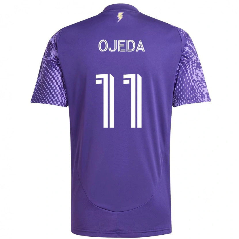 Danxen Kinder Martín Ojeda #11 Lila Weiß Heimtrikot Trikot 2025/26 T-Shirt