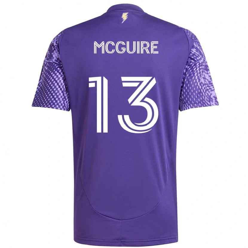 Danxen Kinder Duncan Mcguire #13 Lila Weiß Heimtrikot Trikot 2025/26 T-Shirt