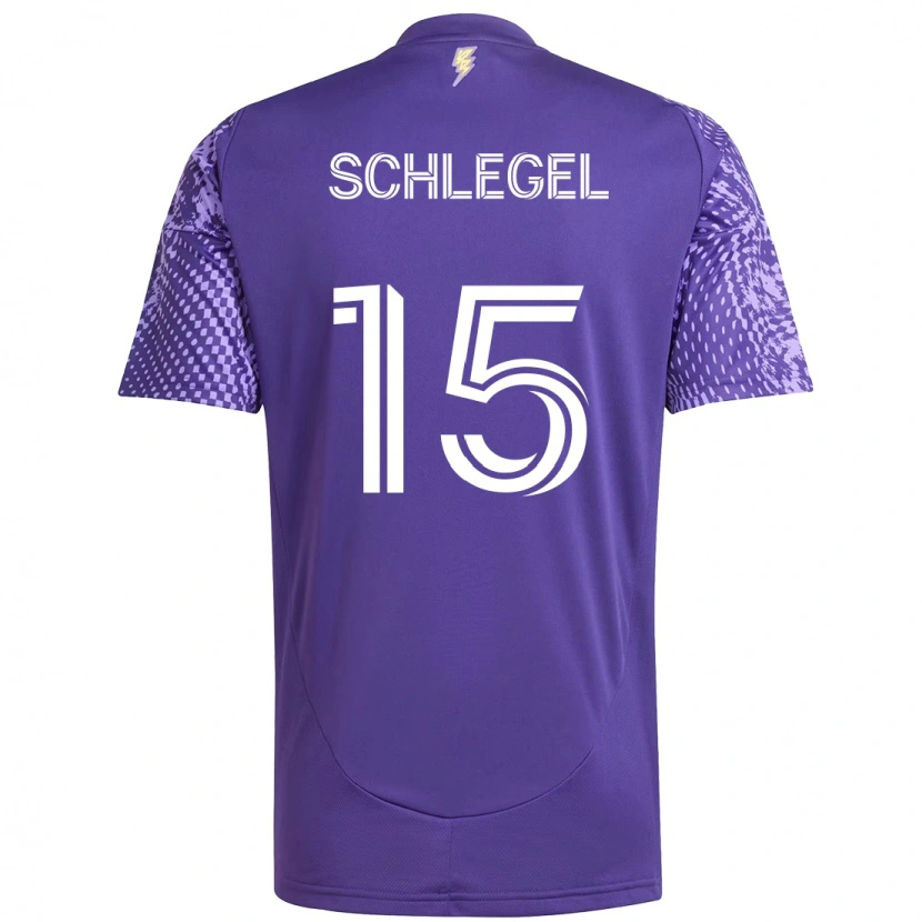 Danxen Kinder Rodrigo Schlegel #15 Lila Weiß Heimtrikot Trikot 2025/26 T-Shirt