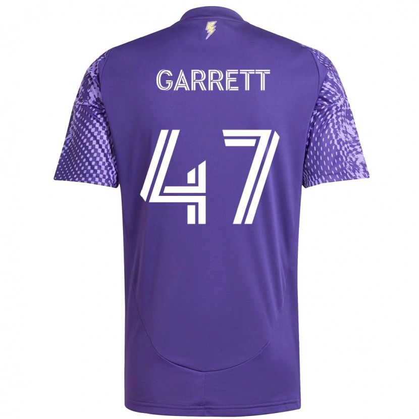 Danxen Kinder Ian Garrett #47 Lila Weiß Heimtrikot Trikot 2025/26 T-Shirt