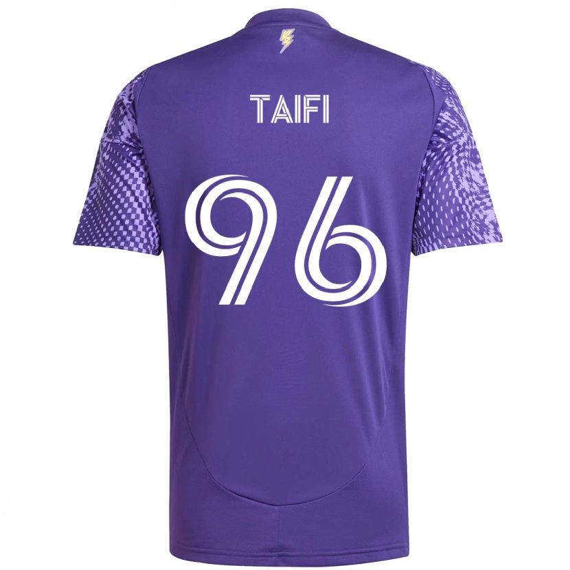 Danxen Kinder Zakaria Taifi #96 Lila Weiß Heimtrikot Trikot 2025/26 T-Shirt