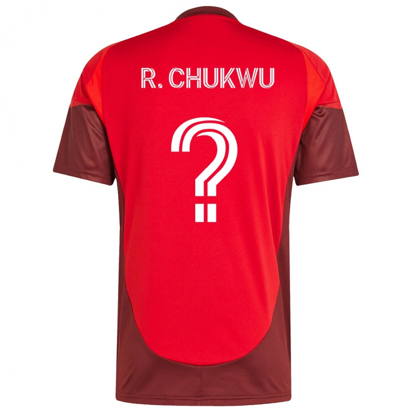 Danxen Kinder Richard Chukwu #0 Rot Weiß Heimtrikot Trikot 2025/26 T-Shirt