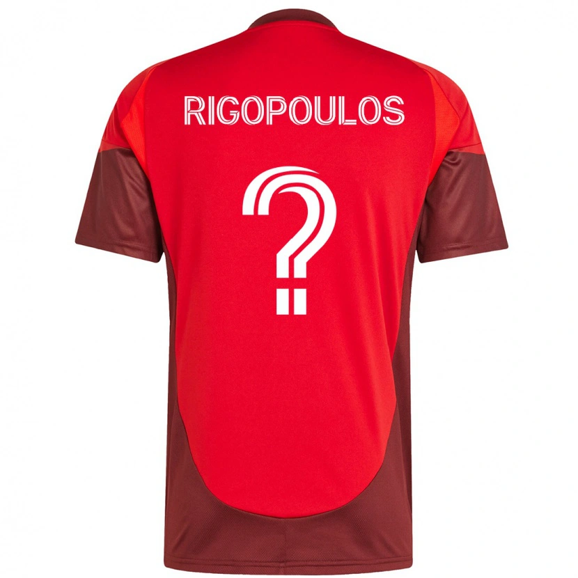 Danxen Kinder Theo Rigopoulos #0 Rot Weiß Heimtrikot Trikot 2025/26 T-Shirt