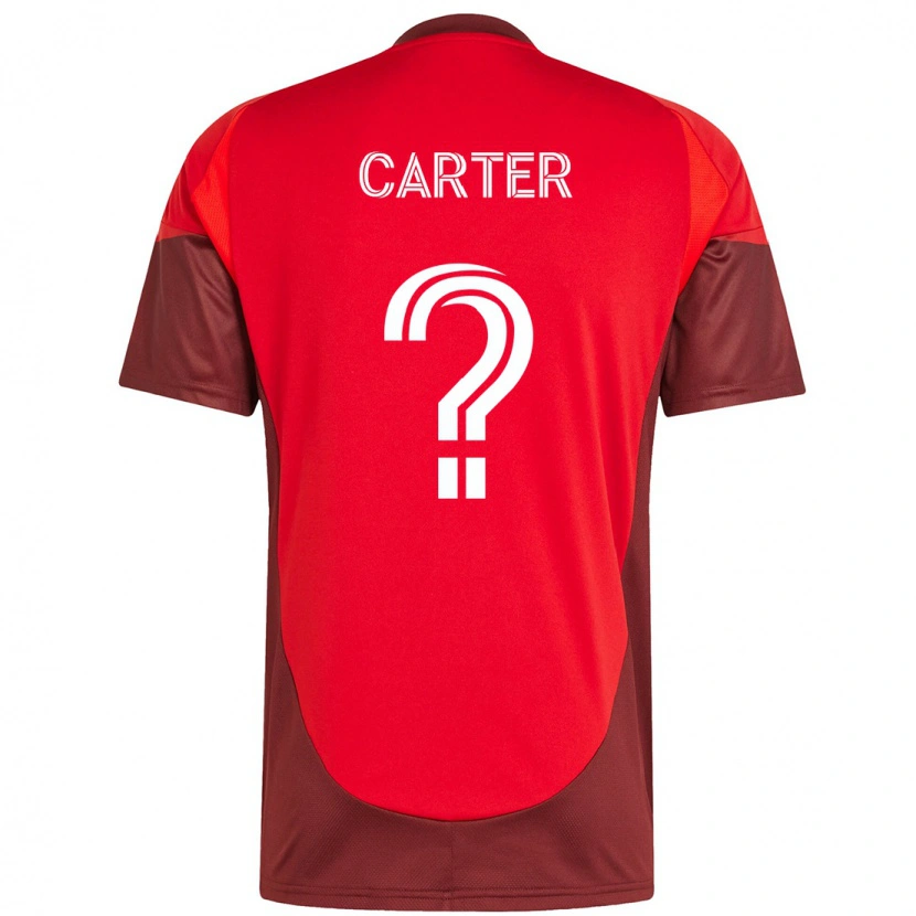 Danxen Kinder Ajahni Carter #0 Rot Weiß Heimtrikot Trikot 2025/26 T-Shirt