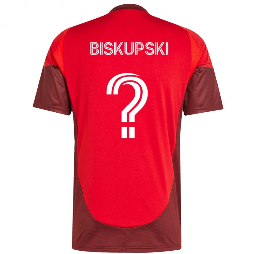 Danxen Kinder Philip Biskupski #0 Rot Weiß Heimtrikot Trikot 2025/26 T-Shirt
